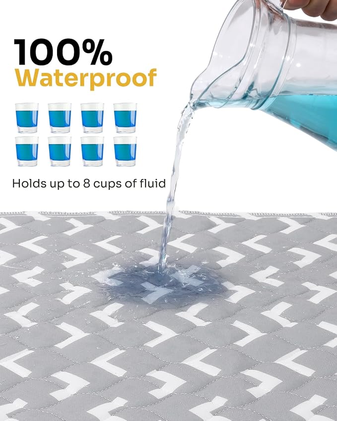 Non-Slip Bed Pads for Incontinence Washable, Waterproof Bed Pads, Bed Wetting - Image 3