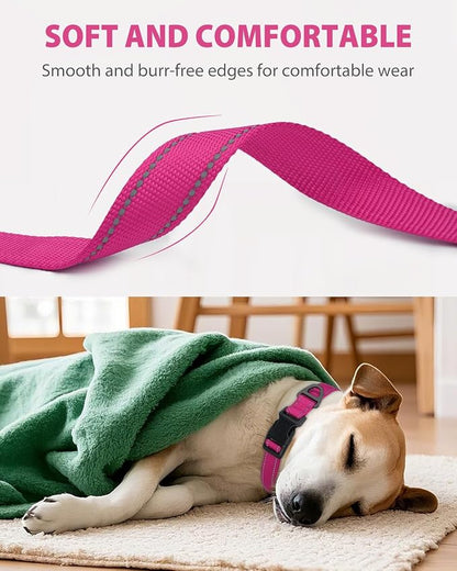Joytale Large Dog Collar, Reflective and Adjustable Nylon Pet Collar - Image 3