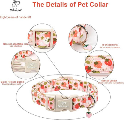 Strawberry Dog Collar for Small Dogs - Image 3