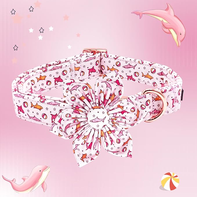 Lionheart Glory Shark Print Pink Collar - Image 3