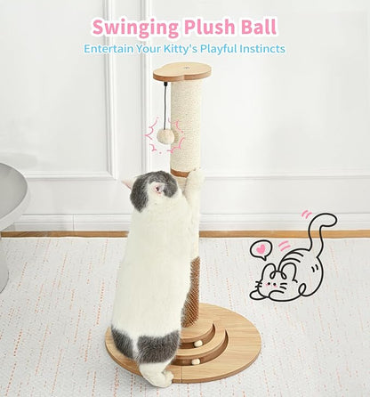 Made4Pets Cat Scratching Post Premium Sisal Cat Scratcher Kitten Toys - Image 7