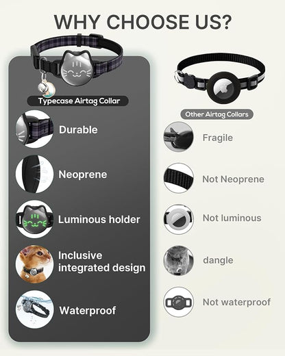 Waterproof Airtag Cat Collar, Breakaway Cat Airtag Collar - Image 7