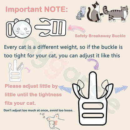 Faygarsle 3 Pack Cotton Safe Breakaway Cat Collars - Image 6
