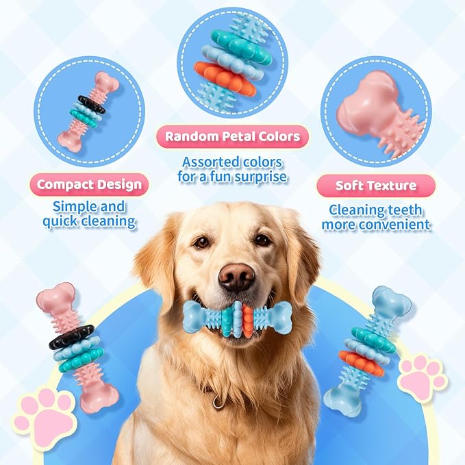 Puppy Chew Toy, 2 Pack Puppy Teething Toys Indestructible Chew Toys - Image 3