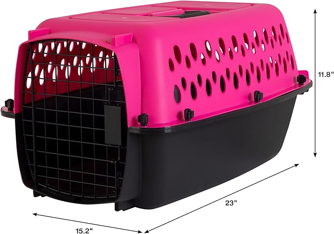 Petmate Pet Porter Fashion Dog Kennel 23", Hot Pink, - Image 2