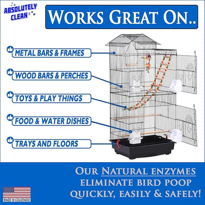 Absolutely Clean Amazing Bird Cage Cleaner and Deodorizer - Image 3