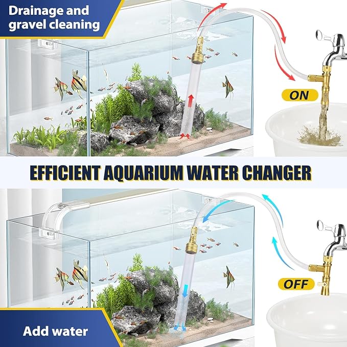 GADFISH Gravel Vacuum for Aquarium Water Changer Fish Tank Cleaning Tools - Image 2