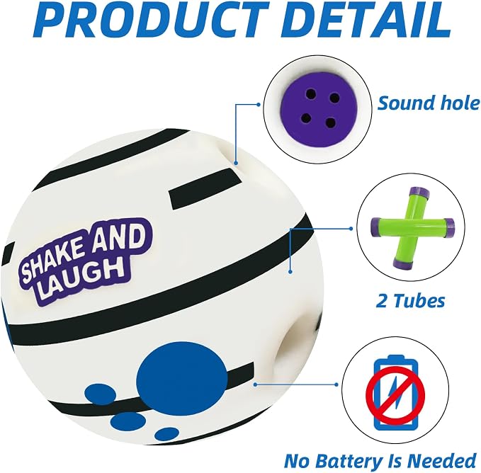 Glow in The Dark Dog Toys Ball, Interactive Dog Ball, Shaking - Image 2