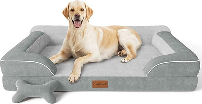 Jumbo Dog Beds for Extra Large Dogs, Orthopedic Dog Bed by CWAWZ