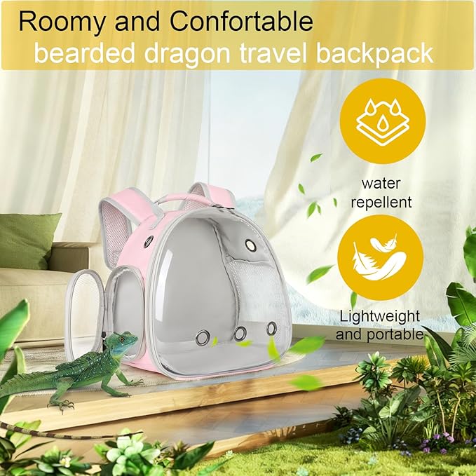 Hamster Backpack Carrier, Bearded Dragon Carrier Backpack - Image 3