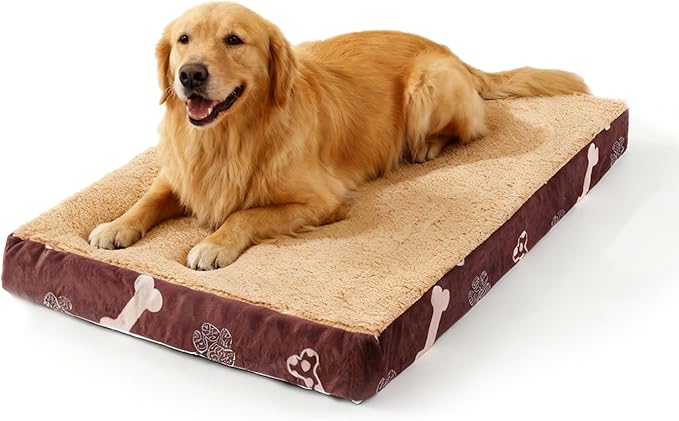 Waterproof Orthopedic Dog Bed for Large Medium Sized Dogs 35x22 Inch by CAPTSNOOZE