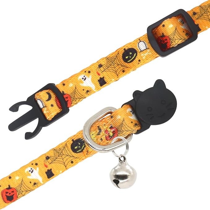 Halloween Cat Collar, 2 Pack, Breakaway Cute Cat Collar - Image 3