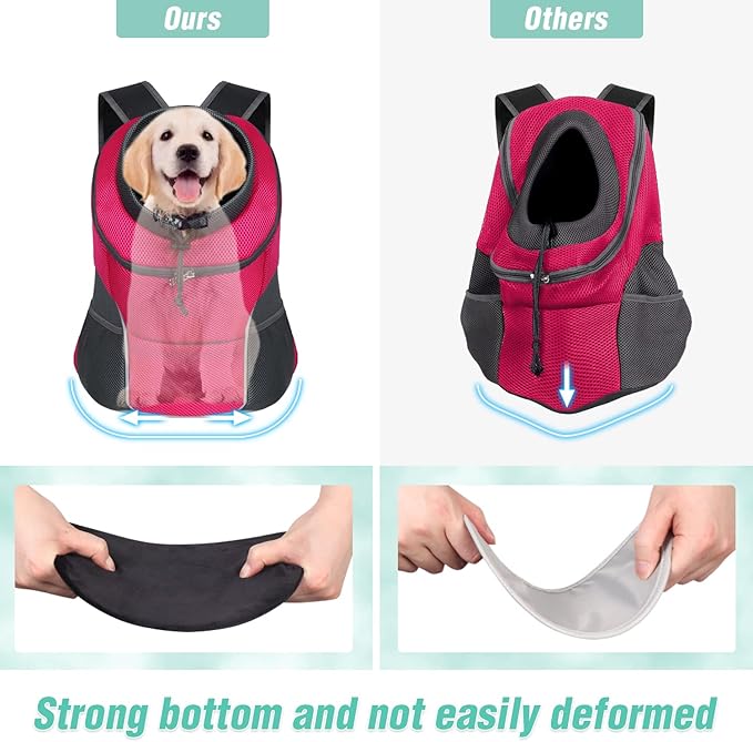 YUDODO Dog Front Carrier Backpack, Adjustable Breathable Pet Carrier - Image 7