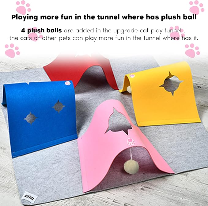 Cat Toys Tunnel for Indoor Cats, Interactive Cat Enrichment Furniture - Image 6