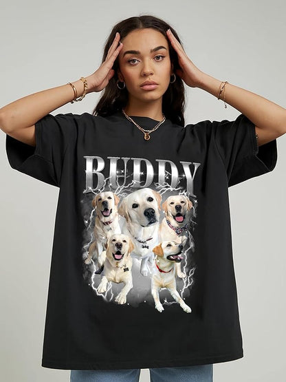 Custom Bootleg Rap Tee, Personalized Girlfriend Vintage Graphic T-Shirt - Image 6