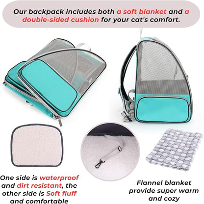 Lollimeow Cat Backpack Carrier, Airline Approved, Safe - Image 3