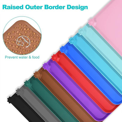 Silicone Waterproof Dog Cat Pet Feeding Mats, Non Slip, Easy Clean Pet Dog Cat - Image 4