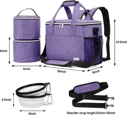 BAGLHER Dog Travel Bag Backpack Pet Supplies Backpack 5-Piece Set - Image 6