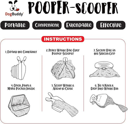 DogBuddy Pooper Scooper, Portable Dog Pooper Scooper, Poop Scooper - Image 7