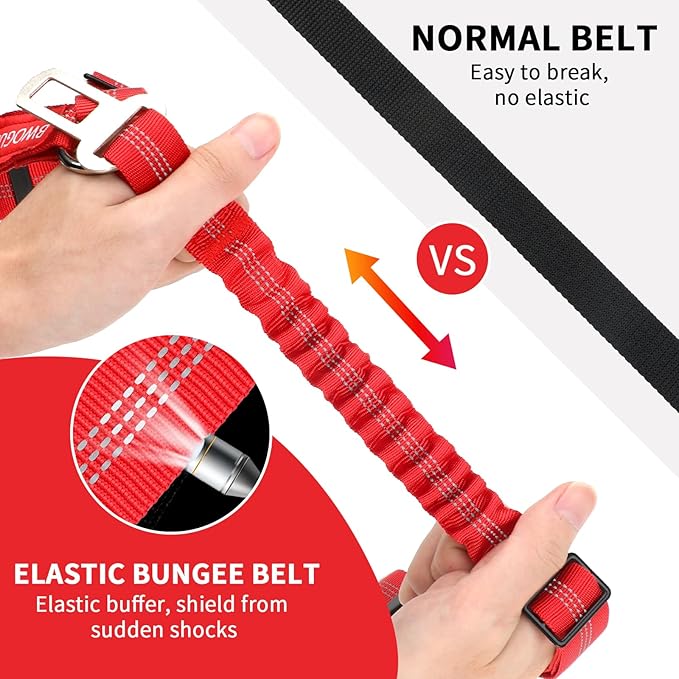 BWOGUE Pet Dog Cat Seat Belt Reflective Car Dog Headrest Restraint Leash - Image 3