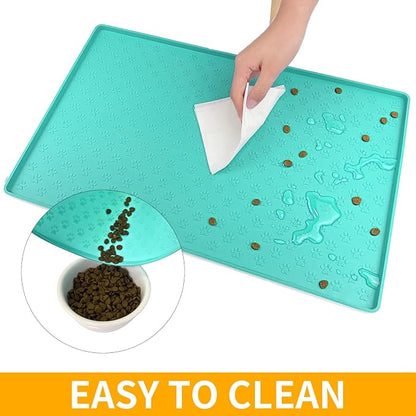Ptlom Pet Placemat for Dog and Cat, Mat for Prevent Food and Water Overflow - Image 7