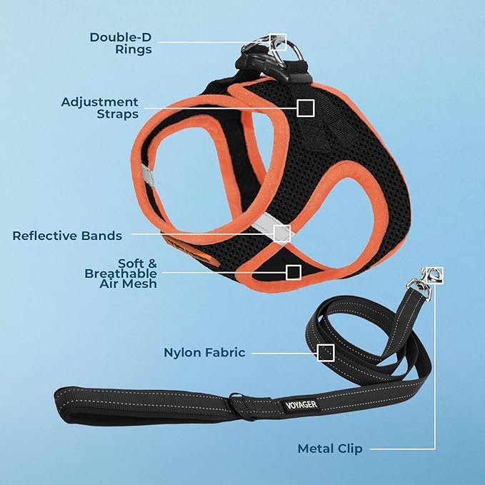 Best Pet Supplies Voyager Step-in Air All Weather Mesh Harness and Reflective - Image 3