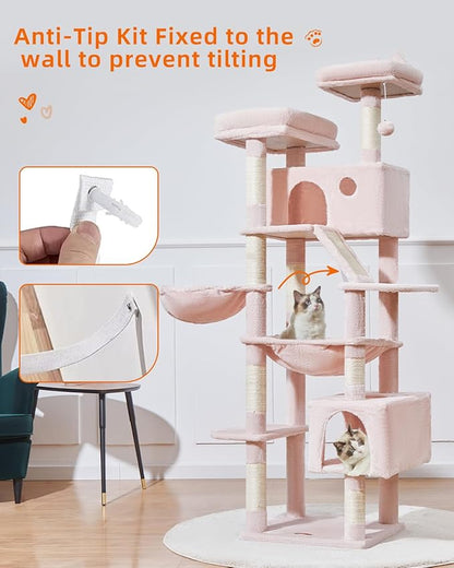 Taoqimiao Cat Tree 71-Inch, Cat Tower - Image 4