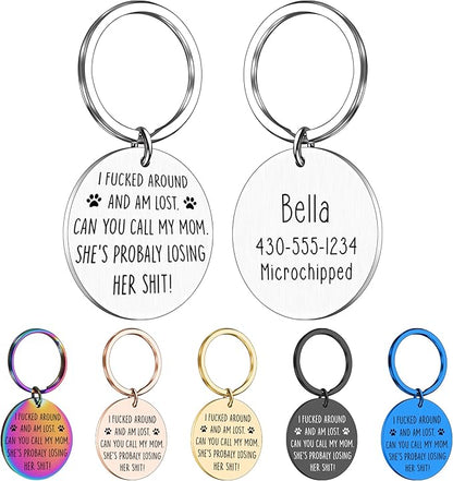 Funny Personalized Dog Tag, Customized Dog Collar by Unknown