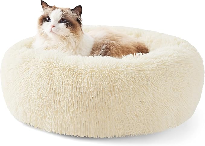 Bedsure Calming Cat Beds for Indoor Cats by BEDSURE