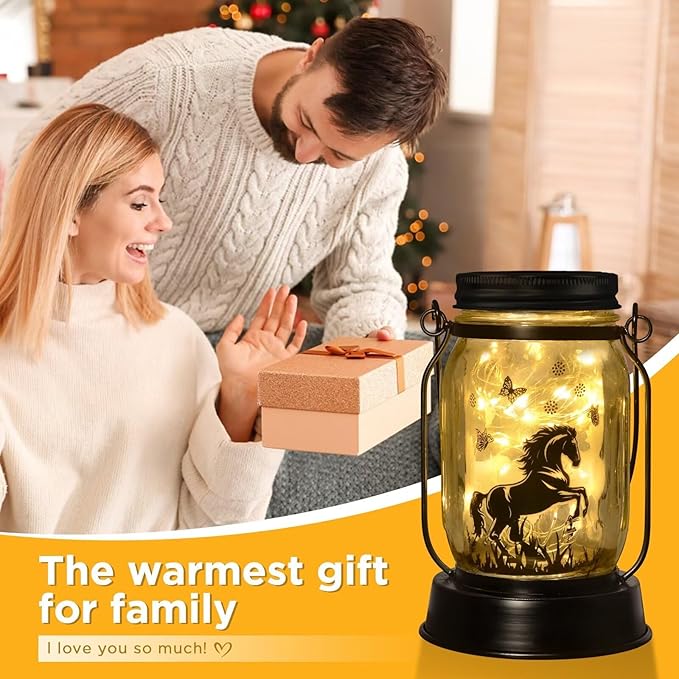 kyoryuger Horse Gifts for Women/Men Horse Lovers Solar Lantern Mom Birthday - Image 6