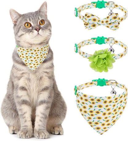 Breakaway Cat Collars with Bell & Cute Pendants by VKPETFR