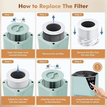 Air Purifiers for Home Large Room up to 1750 Sq Ft, H13 True HEPA Filter Air - Image 7