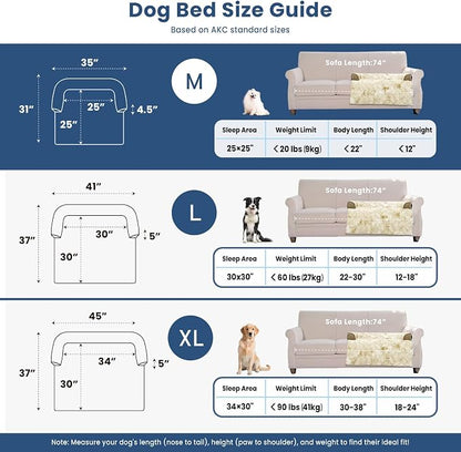 Calming Dog Couch Bed for Medium Dogs/Cats, 35 x 31 inch Waterproof Removable - Image 5