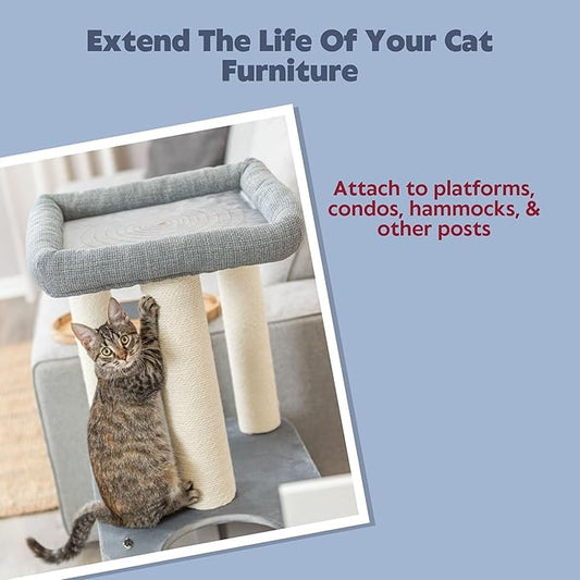TRIXIE Replacement Sisal Post for Cat Scratching Posts, Backup Scratcher for - Image 2