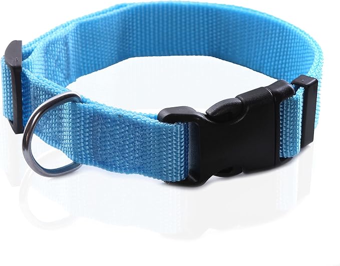 Adjustable Nylon Dog Collar, pet Collar 1 Inch 3/4 Inch 5/8 Inch Wide, by TAIDA