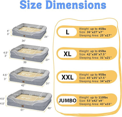 Washable Orthopedic Large Dog Bed - Image 7
