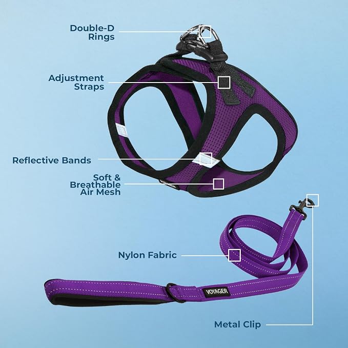 Best Pet Supplies Voyager Step-in Air All Weather Mesh Harness and Reflective - Image 3