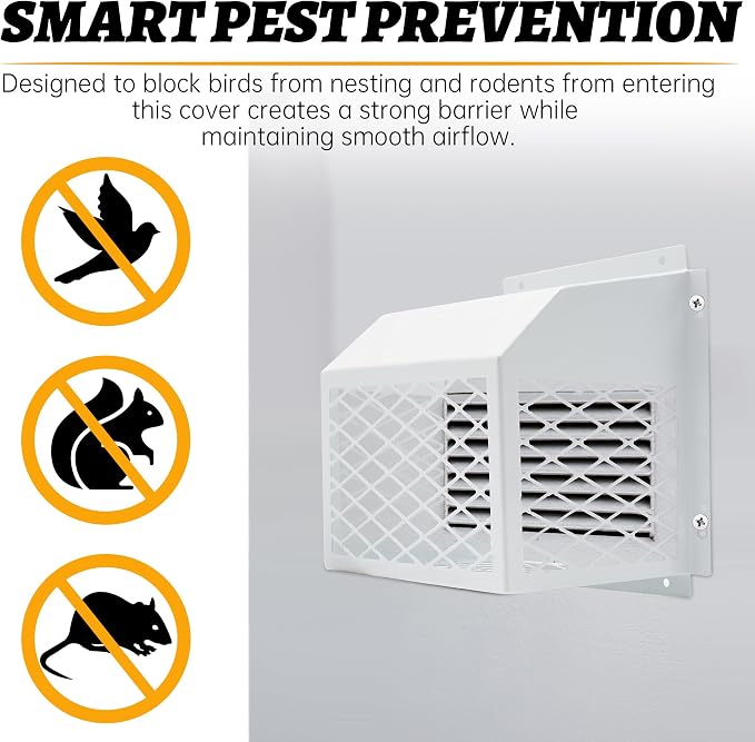 Universal Dryer Exhaust Guard Vent Cover Outside - Image 3