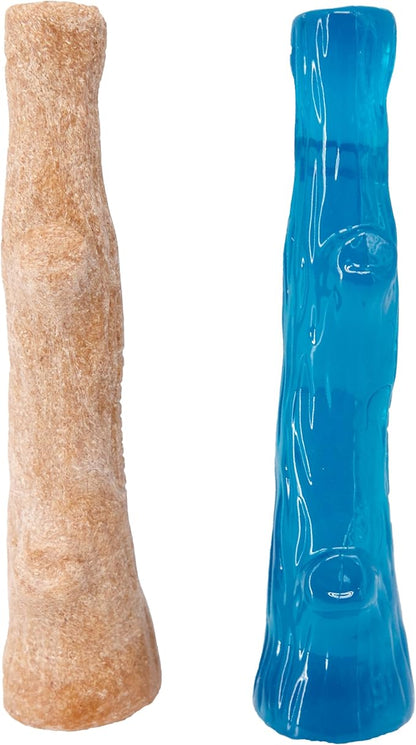 Outward Hound Dogwood Puppy Durable Dog Chew Toys, Real Wood & Teething Bone by Petstages