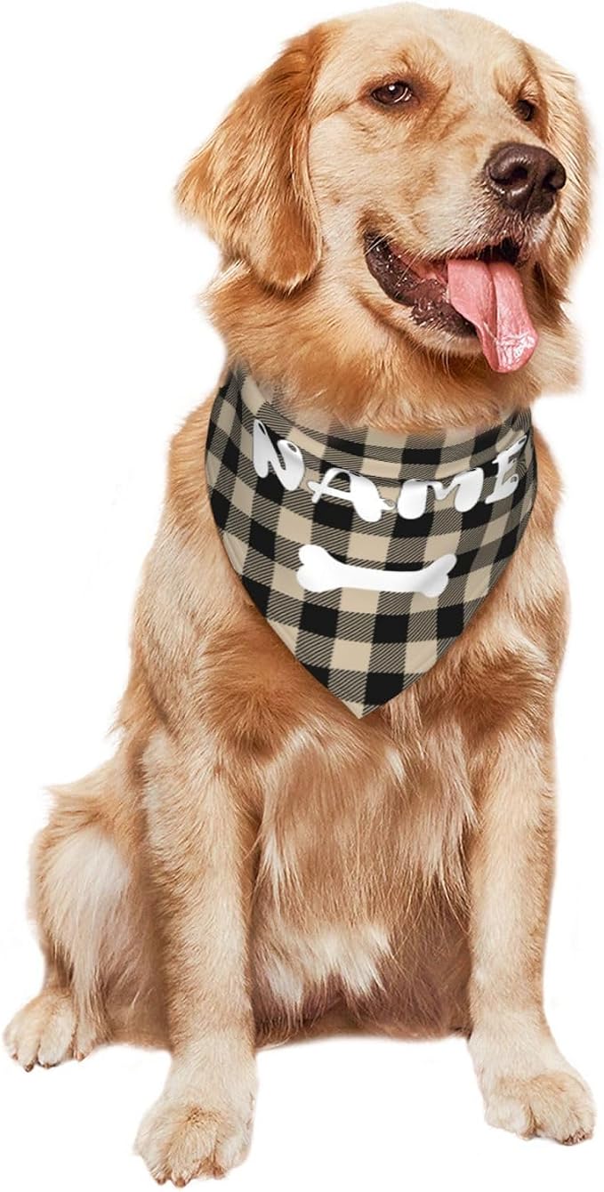Custom Dog Bandanas with Your Text Logo Name Image Personalized Neckwear - Image 4