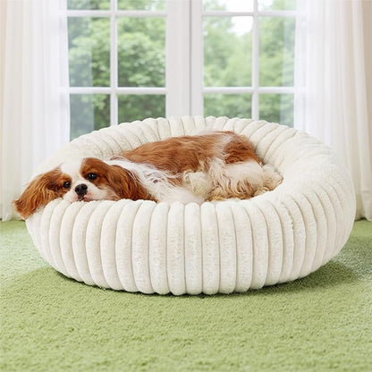 Bedsure ComfyFleece™ Donut Medium Dog Bed by BEDSURE