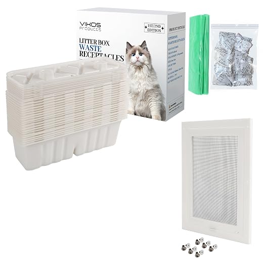 20-Pack Disposable Litter Box Waste Receptacles Compatible by VIKOSProducts