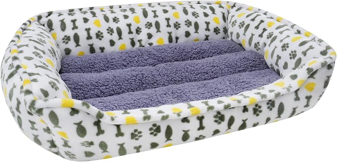 Dog Sofa Bed, Anti-Anxiety Bed for Dog, Rectangle Washable Bed - Image 3