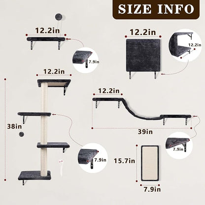 ANWA 5-in-1 Cat Wall Shelves - Image 5