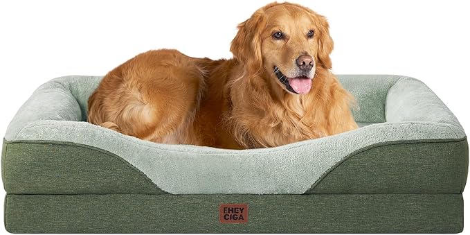 EHEYCIGA Orthopedic Dog Bed for Large Sized Dog, Waterproof Liner & Washable by EHEYCIGA