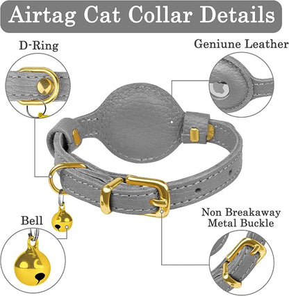 OOPSDOGGY Leather AirTag Cat Collar - Image 3