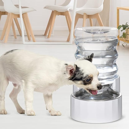 RIZZARI Dog Water Bowl Dispenser: 5L Large Stainless Steel Gravity Feeder - Image 8