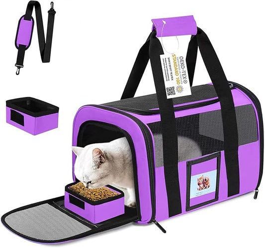 Large Cat Carrier Soft Sided Pet Carriers by SECLATO