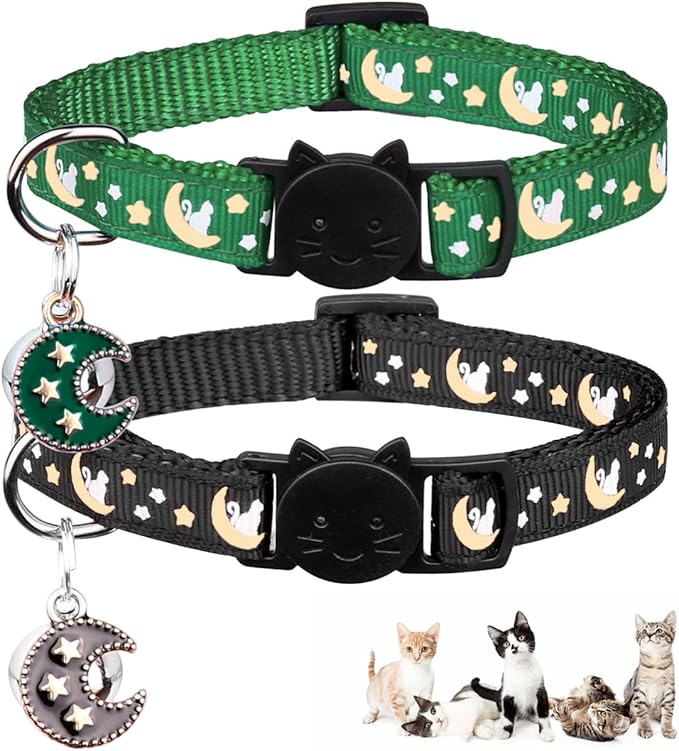 2Pcs Breakaway Cats Collars Cat Collars by Baeuppit