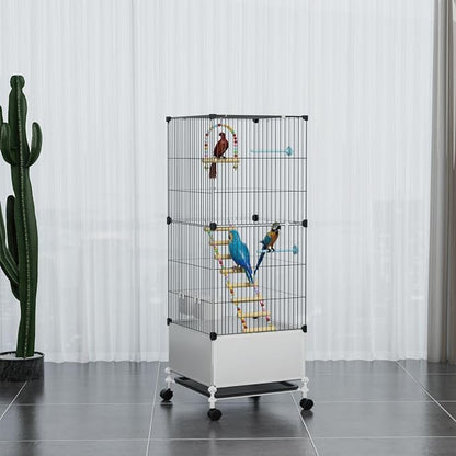 Medium Flight Bird Cage, Wide Birdcage - Image 8